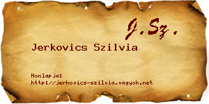 Jerkovics Szilvia névjegykártya